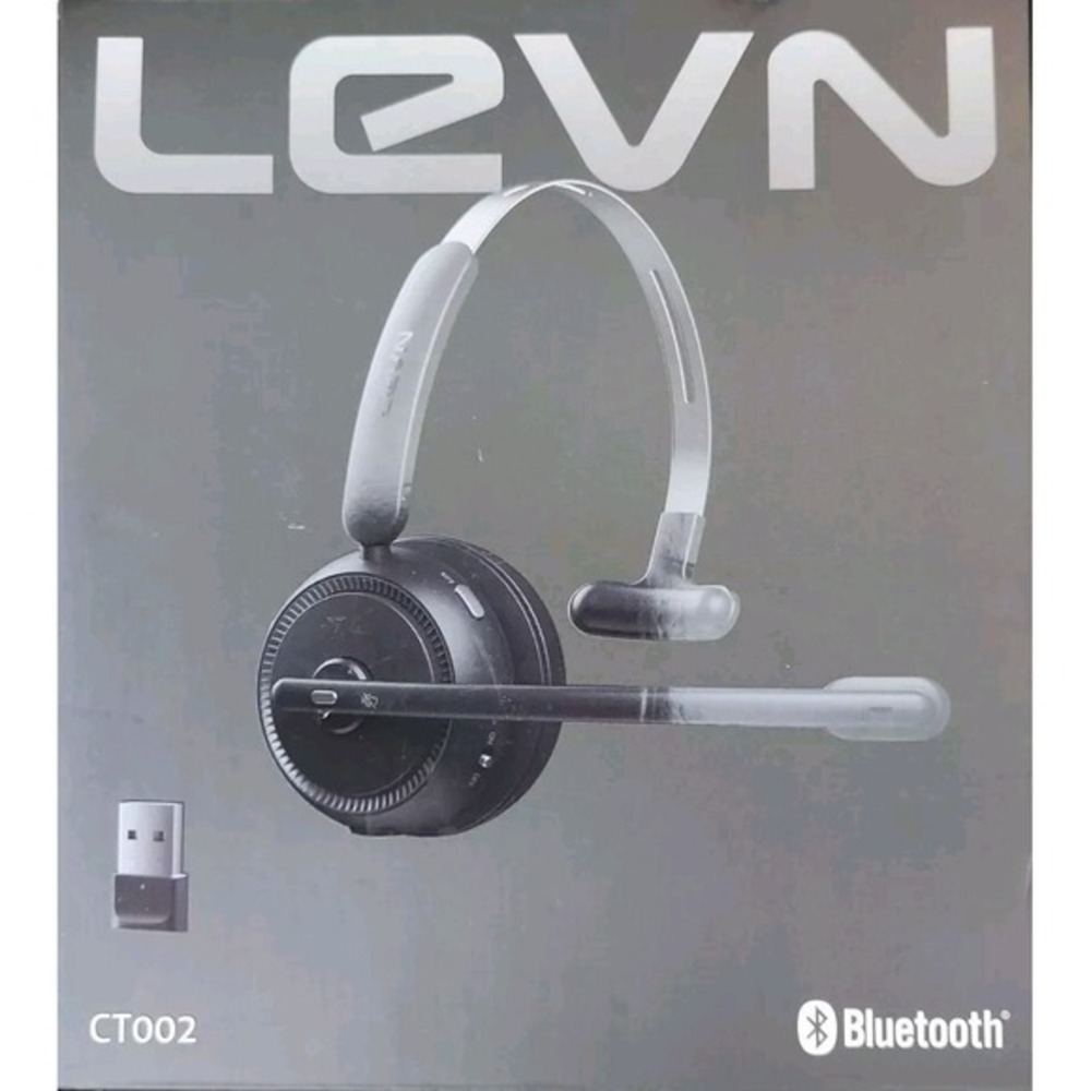 Levn CT002 Headset Black Noise Cancelling Wireless Bluetooth On The Ear‎ and Mic